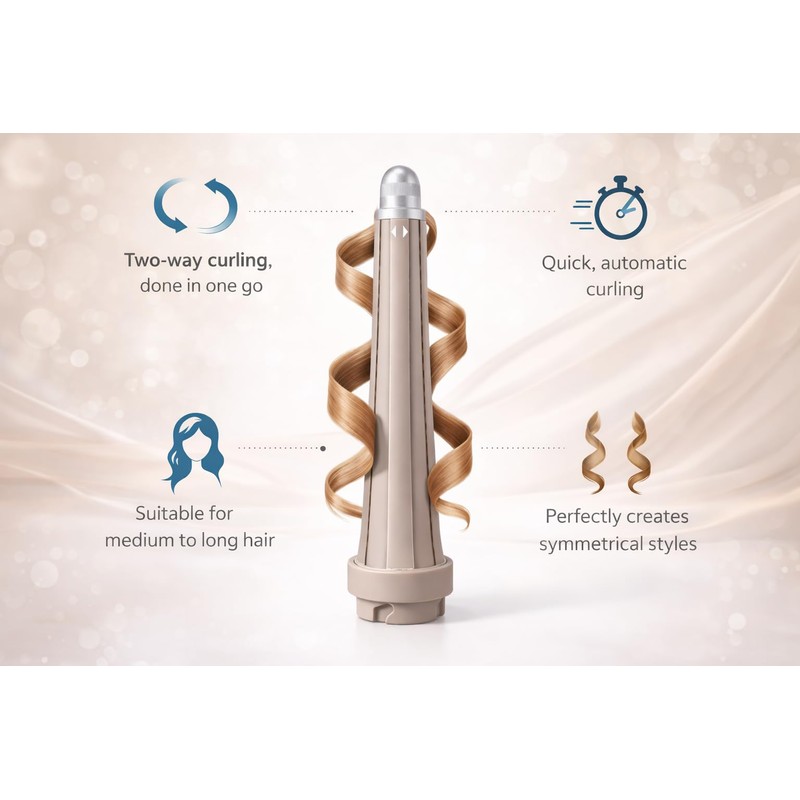 Conical Curling Barrel Attachment for Shark FlexStyle HD400 Series,0.78–1.4 Inch