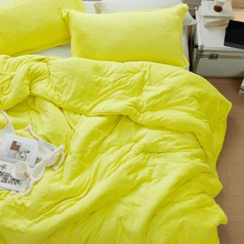 Byourbed Neon Nights - Coma Inducer® Oversized Queen Comforter Set - Neon Yellow