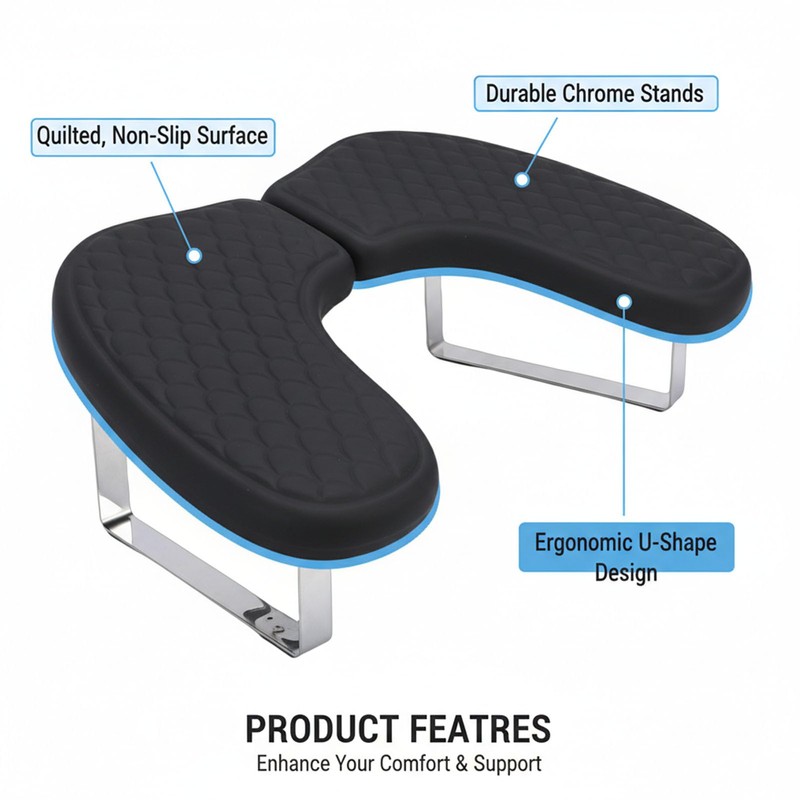 U Shaped Nail Arm Rest, Ergonomic Manicure Hand Rest Stand