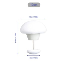 Tabanzhe 12 PCS Round Mushroom Comforter Clips