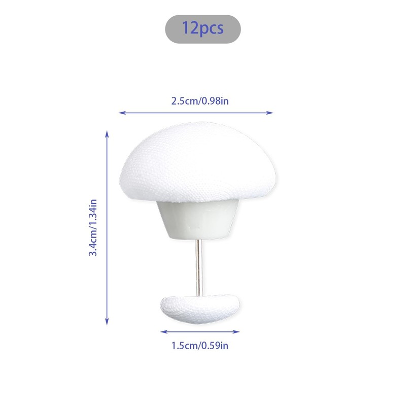 Tabanzhe 12 PCS Round Mushroom Comforter Clips
