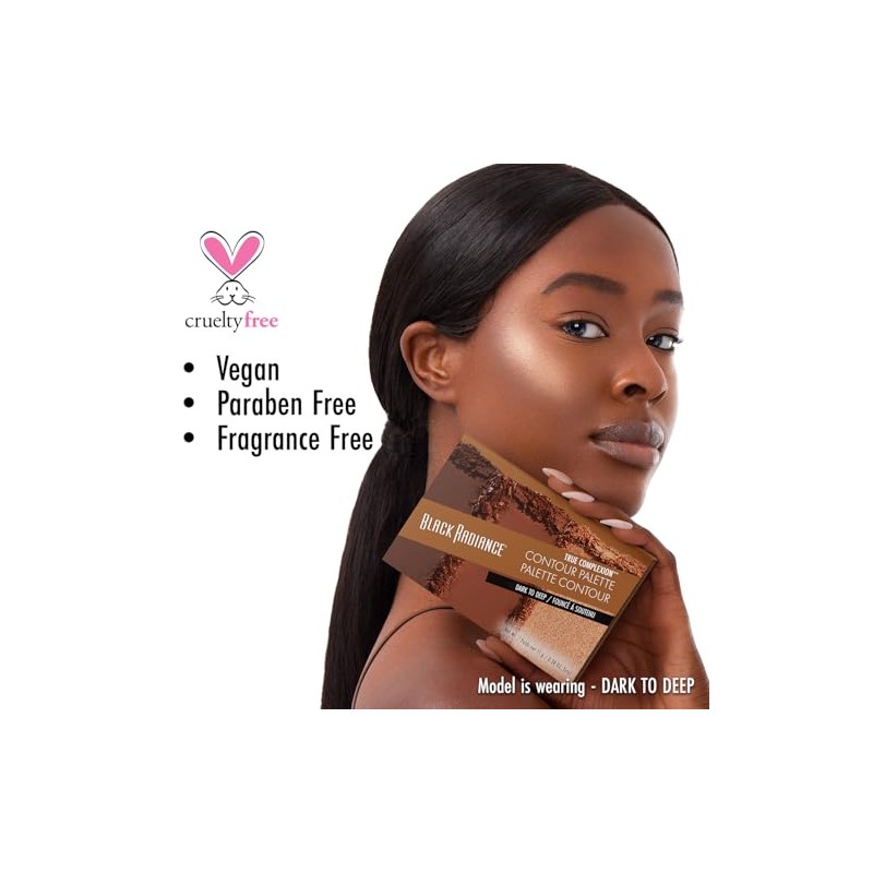 Black Radiance True Complexion Palette, Contour, Dark To Deep, 0.38