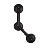 RIDDER Rob Angled Suction Handle Matte Black