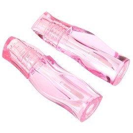 IWOWHERO 2pcs Lipstick Shape Lip Gloss Tube Portable Multifunctional Makeup Collection