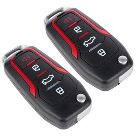 OCPTY 2X Flip Key Fob Transmitter Replacement for 2005-2013 for F-150 for Focus for Ford for Edge for Escape for Explorer for Fusion for Mustang for Windstar ADP12548901S CWTWB1U331