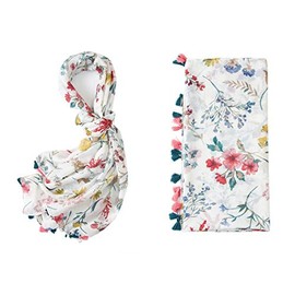 Lightweight Women's Fashion Floral Printed Winter Fall Warm Scarves Scarf Shawl