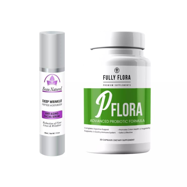 Totally Products Anti-Aging Facial Serum & PFLORA Probiotic Supports Immune