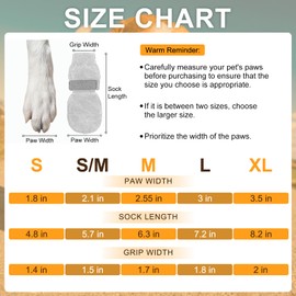 BEAUTYZOO Dog Socks for Licking Paws, Non-Slip Dog Shoes for Hot Walkways, Hardwood Floors, Traction Control, Toe Grips, Boots and Paw Protectors for Small, Medium and Large