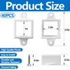 Shupakul 40 Pcs H705 LED Light Mounting Bracket Clip,Waterproof H705