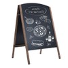 FIREFLOWERY A Frame Chalkboard Sign, Freestanding Menu Board with Heavy-Duty