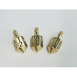 Unbranded LOT OF 3 PUT & TAKE SPINNING TOP GAME* DREIDLE GAME* SOLID BRASS *GAMBLING*