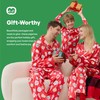 Giggling Getup Red Adult Womens Christmas Pajamas, Satin Pajama Set