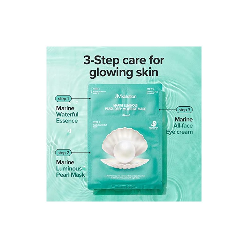JMsolution Marine Luminous Pearl 3 Step Moisture Mask Plus (10