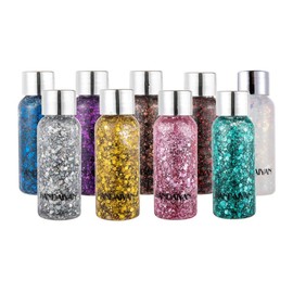 Body Glitter Maquillaje Cabello Cuerpo Brillos Colores 1pz Sombra de ojos, Uñas de labios, Pintura para el cabello Brillo Decorar Festival de arte Fiesta Maquillaje (#04)