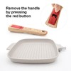 RANX INGST Griddle Pan with Lid, 10 Inch Cast Aluminium