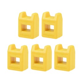 uxcell 5pcs Magnetizer Demagnetizer for Screwdriver Bits Tips Screw Driver Magnetic Practical Pick Up Tool, Yellow