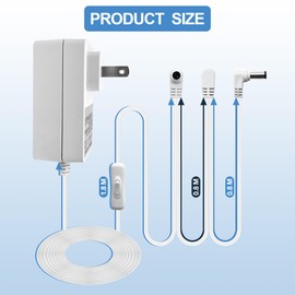 LaWana Listed AC Adapter Replacement for Lemax Lighted Accessory # 74254 74707 84428 44242 94565 94566 94527 74706 94563 74295 94564 Christmas Village Spooky Town 4.5VDC Power