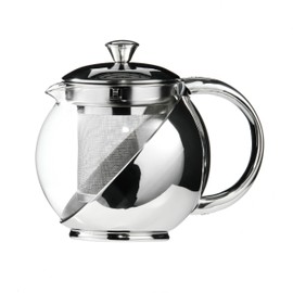 Premier Housewares Teapot with Infuser, 500 ml, Stainless Steel