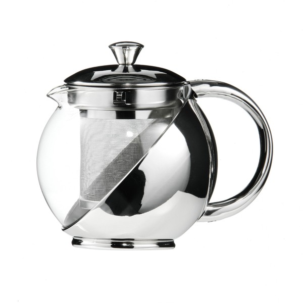 Premier Housewares Teapot with Infuser, 500 ml, Stainless Steel