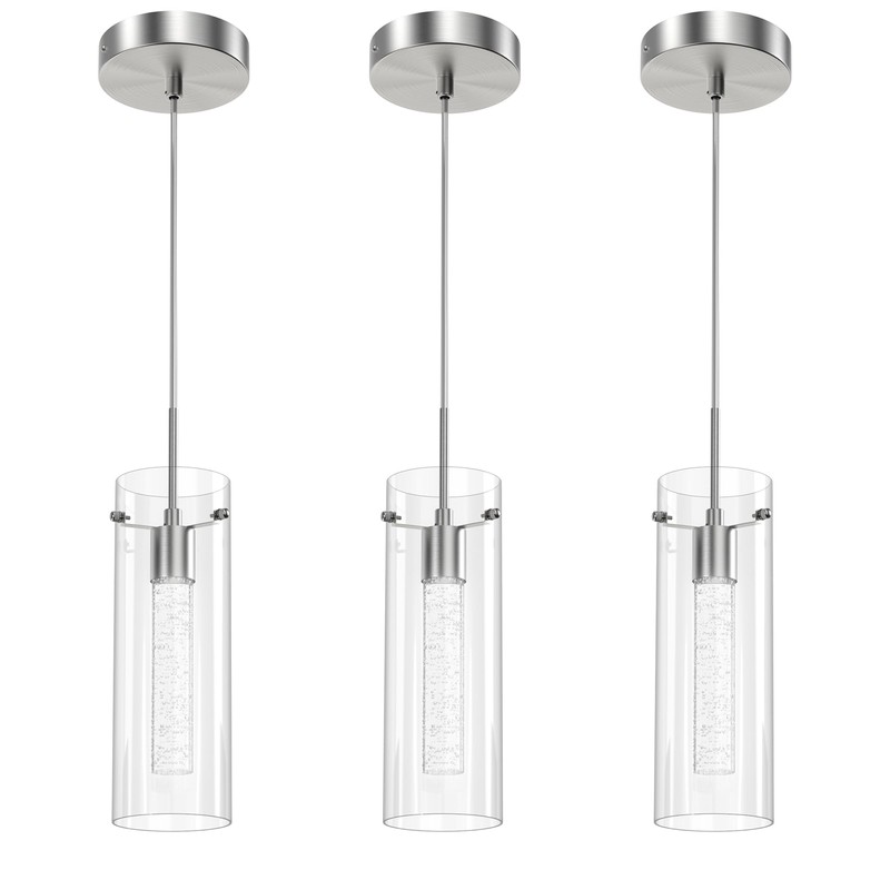 Esfos Pendant Ceiling Light Fixture, LED Kitchen Lighting Crystal Pendant