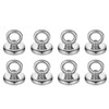 MAGHUNT Magnetic Hooks, Set of 8, Super Strong, Diameter 1.0