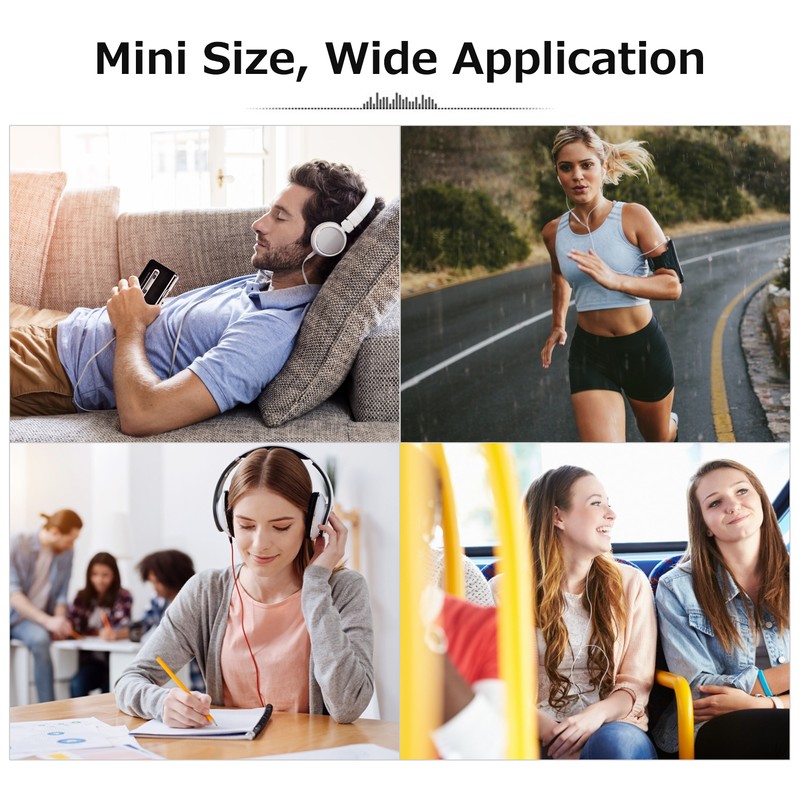 TONIVENT Portable Cassette to MP3 Player Mini USB Tape Player
