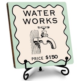 Funny Bathroom Decor, Water Works-Price $150 Wooden Plaque Sign, Bathroom Decor for Home, Office, etc., Rustic Decor Gifts for Friends, Family, etc., Favors for Housewarming, etc.(046)