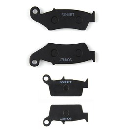 SOMMET Motorcycle Brake Pads Front and Rear for Honda CR 125 R/CR 250 R/CR 500 R 1995-2001