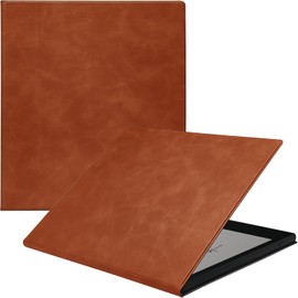 GOVTVA Magnetic Leather Case for 7" Boox Tablet Go Color 7 ePaper E Ink Ultra-Thin Lightweight Cover with Auto Sleep/Wake & Magnetic Closure (Brown)