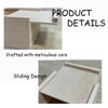 Wzttdm 3 PCS Blank Natural Wood Box Case Container, Unfinished