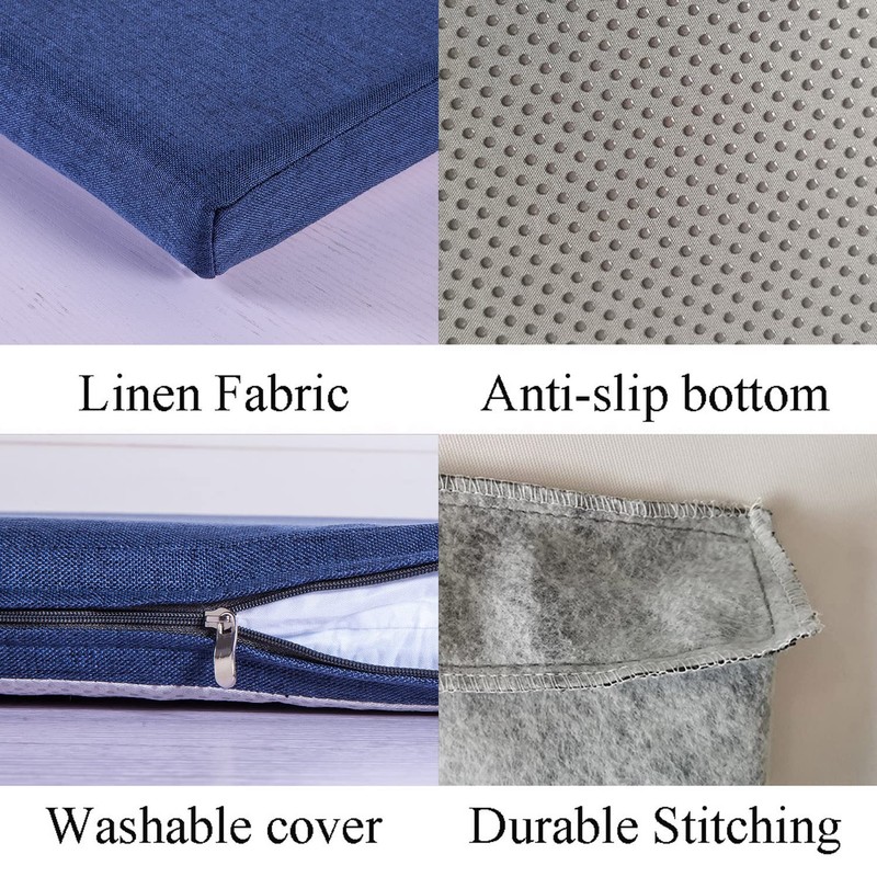 MICUSHION Piano Bench Cushions 40x14 Inch for Reading Nook with