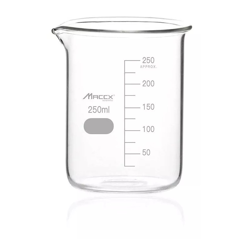 Maccx Paquete De 6 Vasos De Precipitado Laboratorio 250ml