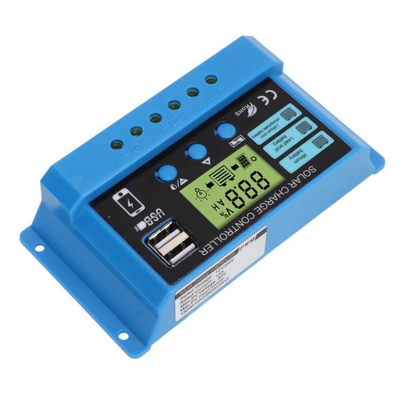 Solar Charge Controller 12V 24V Battery Solar Panel Charging Regulator