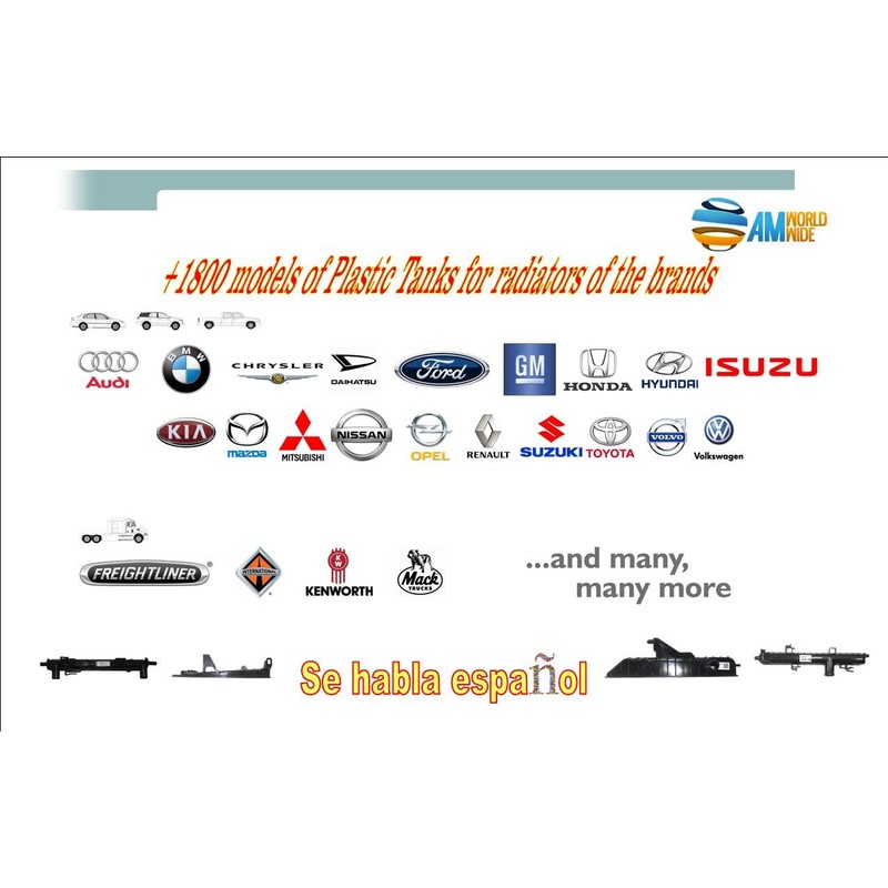 INLET PLASTIC TANK FOR TRUCK IVECO RADIATOR