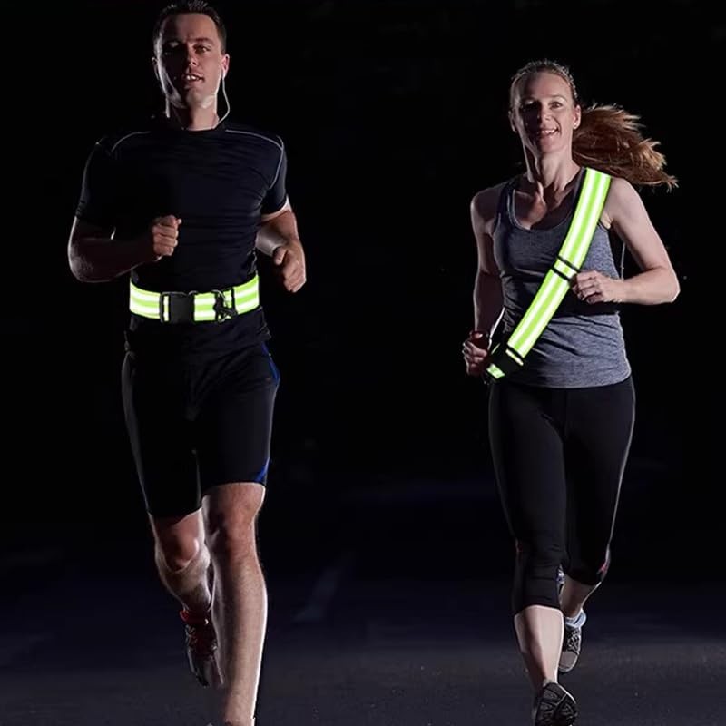 Reflective Taski, Set of 2, Reflective Belt, Improves Night Visibility,