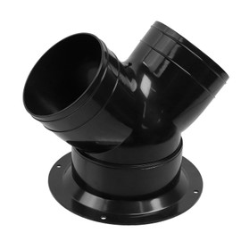 Antrader 3 Way Duct Splitter,Y Shape Duct Connector Plastic 3 Way Hose Adapter Duct Splitter for Exhaust Fan Dryer Vent Hose,3.07" x 3.07" x 3.54" (1Pcs)