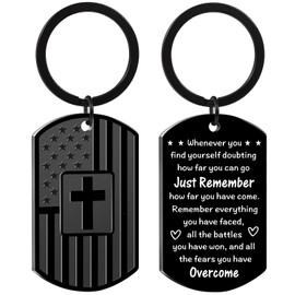 Christian Gifts for Men Women, Friend Gifts, Sobriety Inspirational Gift Keychain for Birthday Valentines Day Christmas Stocking Stuffers Unique Gift Ideas