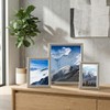 Wonderjune 3 Pack Silver Metal Picture Frame Set - 4x6