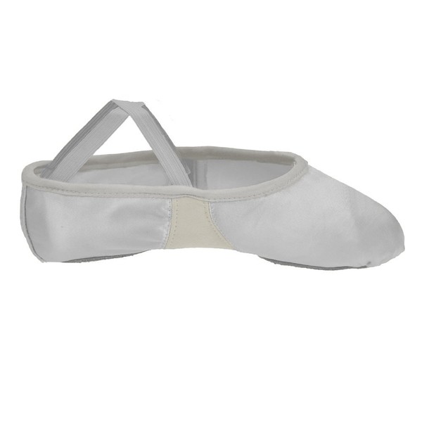 Starlite Flexi White Satin Ballet Split Sole 11 UK Child