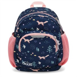 Jan & Jul Little Xplorers Mini Preschool Backpack (Navy Forest, One Size)