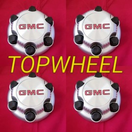 REPLACEMENT / REPRODUCTION 4 PCS  1999-2000 GMC Sierra Yukon Savana 6 Lugs 1500 SILVER Center Caps 16" 17"