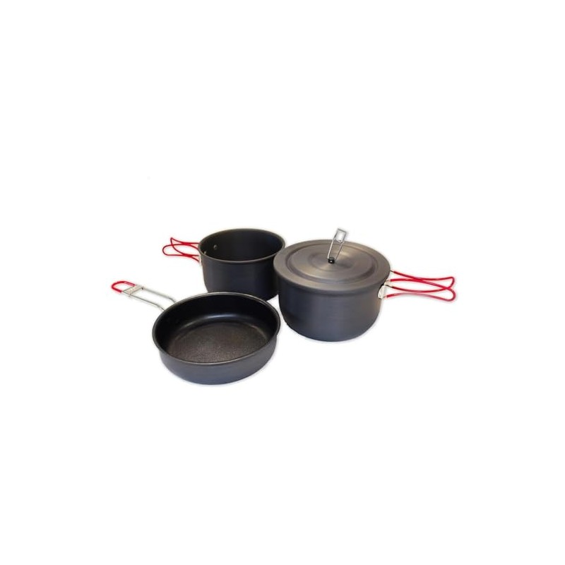4011823 Alpine Mountain Gear Hard Anodized Camping Cookset