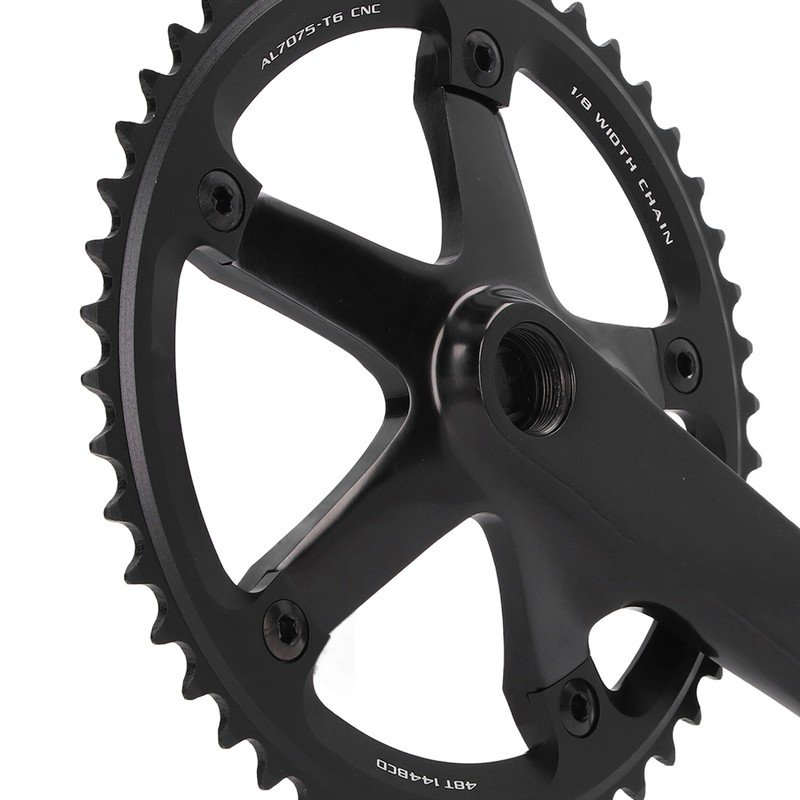 Aluminum Alloy 144 BCD 48T Single Speed Crankset Bike Crank