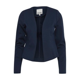 ICHI IHKATE Short BL Women's Blazer Short Blazer Jacket Short Blazer with Stretch, Total Eclipse (194010)