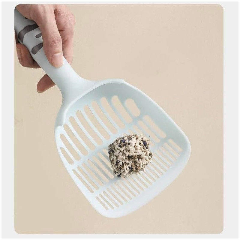 Qi7iQ Cat Litter Scoop with Ergonomic Handle, Large Sifter, (2)