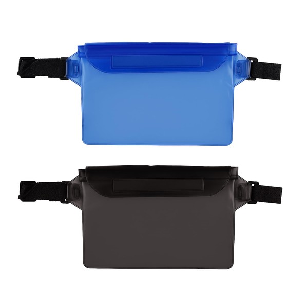 2 Pack Waterproof Pouch Bag, Waist Dry Bag with Adjustable