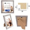 CABBEL Picture Frame 20 x 20 cm, Grey/Concrete, Sturdy MDF