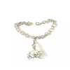 AOS Design Cinderella Pearl Cage Pendant Charm Bracelet - Elegant