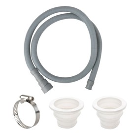 Drain Hose, Extension Drain Hose Suitable for Washing Machine and Dishwasher, Includes 2 Sewerage Sealing Joints and 1 Hose Clamps (2 m)
