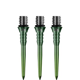 Mission Darts X2623 Titan Pro | 26mm Grooved Titanium Dart Tip Conversion Point Gradient Green